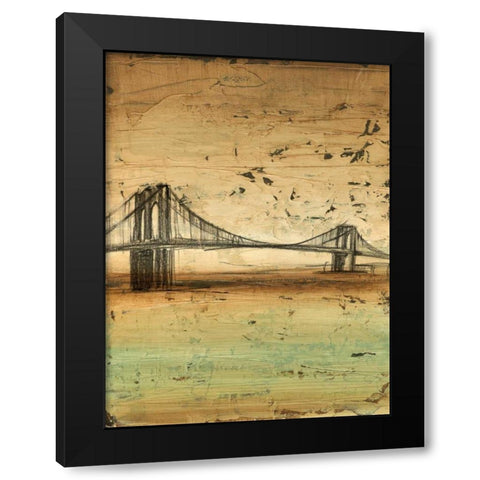 Traverse I Black Modern Wood Framed Art Print with Double Matting by Harper, Ethan