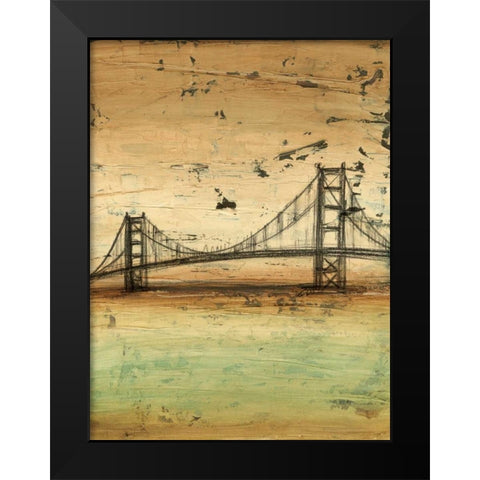 Traverse II Black Modern Wood Framed Art Print by Harper, Ethan