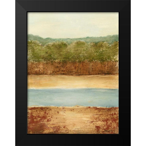 Golden Meadow I Black Modern Wood Framed Art Print by Harper, Ethan