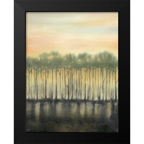 Dusk in Spring Black Modern Wood Framed Art Print by Goldberger, Jennifer