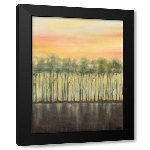 Dusk in Summer Black Modern Wood Framed Art Print with Double Matting by Goldberger, Jennifer