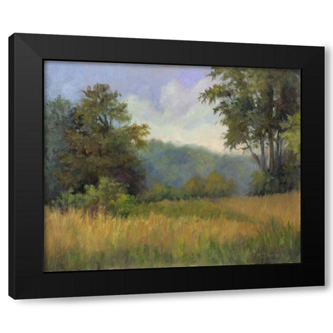 View from Grailville Black Modern Wood Framed Art Print with Double Matting by Weber, Mary Jean