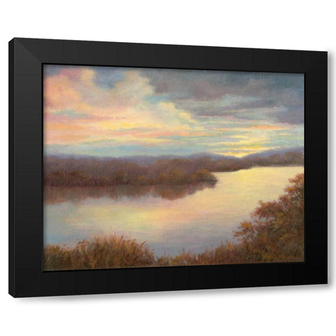Mississippi Glow Black Modern Wood Framed Art Print with Double Matting by Weber, Mary Jean