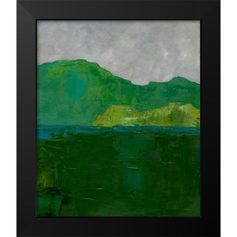 Blue Ridge II Black Modern Wood Framed Art Print by Zarris, Chariklia