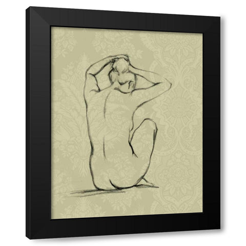 Sophisticated Nude I Black Modern Wood Framed Art Print with Double Matting by Harper, Ethan