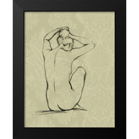 Sophisticated Nude I Black Modern Wood Framed Art Print by Harper, Ethan