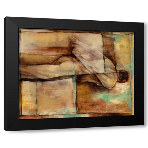 Abstract Proportions I Black Modern Wood Framed Art Print with Double Matting by Goldberger, Jennifer