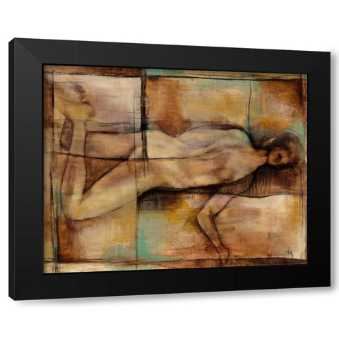 Abstract Proportions II Black Modern Wood Framed Art Print with Double Matting by Goldberger, Jennifer