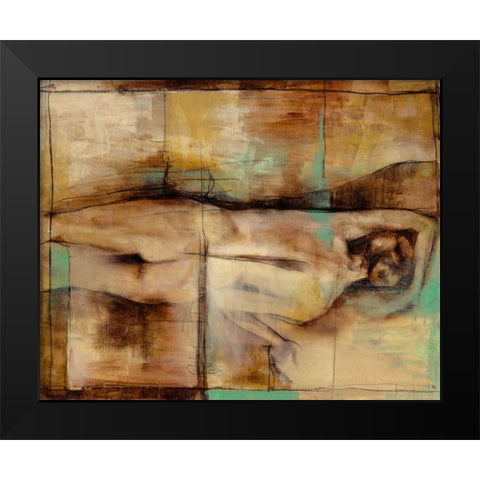 Abstract Proportions III Black Modern Wood Framed Art Print by Goldberger, Jennifer