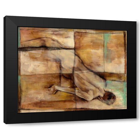 Abstract Proportions IV Black Modern Wood Framed Art Print with Double Matting by Goldberger, Jennifer