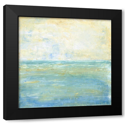 Tranquil Coast II Black Modern Wood Framed Art Print with Double Matting by Holland, Julie