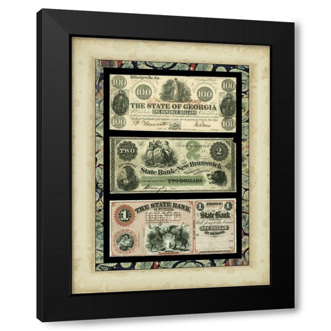 Money, Money, Money I Black Modern Wood Framed Art Print with Double Matting by Unknown