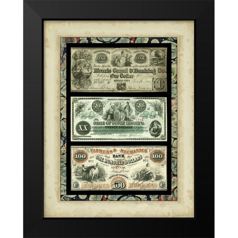 Money, Money, Money III Black Modern Wood Framed Art Print by Unknown