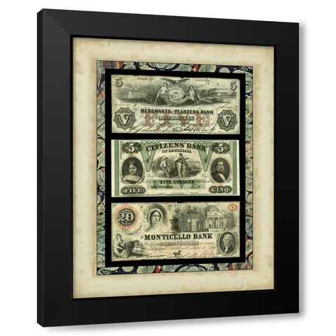 Money, Money, Money IV Black Modern Wood Framed Art Print with Double Matting by Unknown