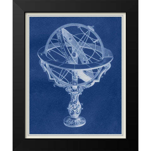 Armillary Sphere II Black Modern Wood Framed Art Print by Vision Studio