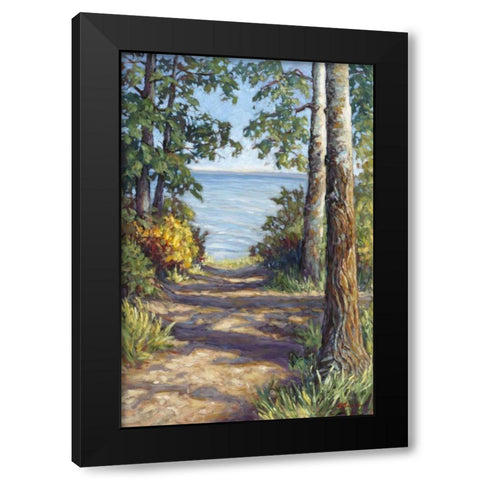 Quiet Temple Black Modern Wood Framed Art Print by Pfannmuller, A. A.