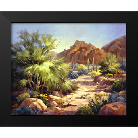Desert Beauty Black Modern Wood Framed Art Print by Johnston, Maxine