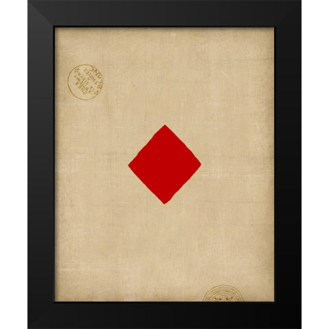 Diamond Black Modern Wood Framed Art Print by Vision Studio