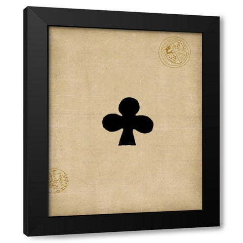 Club Black Modern Wood Framed Art Print by Vision Studio