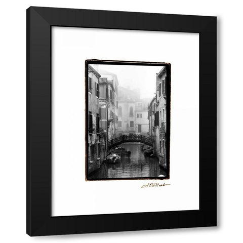 Waterways of Venice II Black Modern Wood Framed Art Print with Double Matting by DeNardo, Laura