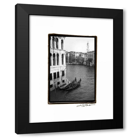 Waterways of Venice VI Black Modern Wood Framed Art Print with Double Matting by DeNardo, Laura
