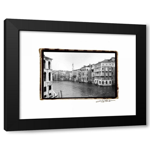 Waterways of Venice XII Black Modern Wood Framed Art Print with Double Matting by DeNardo, Laura