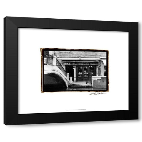 A Venetian Stroll I Black Modern Wood Framed Art Print by DeNardo, Laura