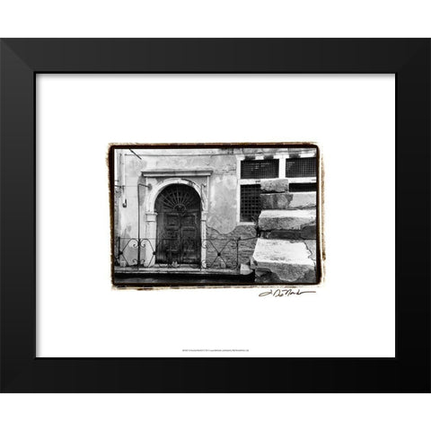A Venetian Stroll II Black Modern Wood Framed Art Print by DeNardo, Laura