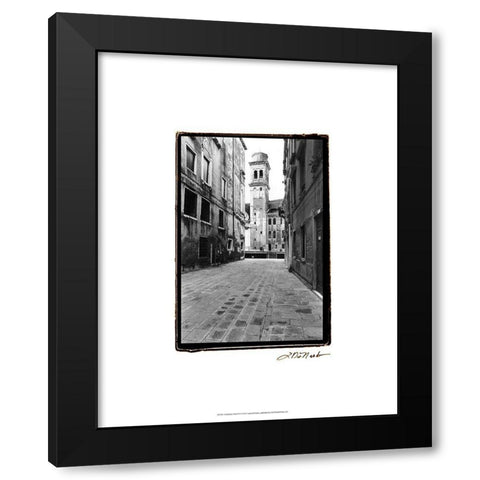 A Venetian Stroll VI Black Modern Wood Framed Art Print with Double Matting by DeNardo, Laura