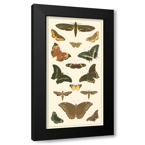 Cramer Butterfly Panel II  Black Modern Wood Framed Art Print by Pieter, Cramer