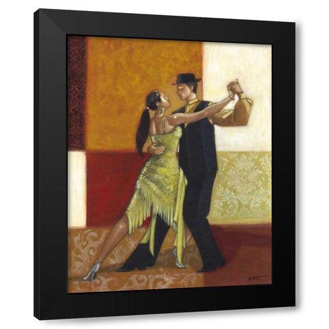Dance II Black Modern Wood Framed Art Print with Double Matting by Wyatt Jr., Norman