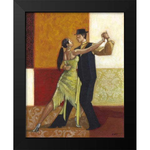 Dance II Black Modern Wood Framed Art Print by Wyatt Jr., Norman
