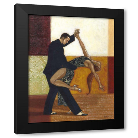 Dance III Black Modern Wood Framed Art Print with Double Matting by Wyatt Jr., Norman