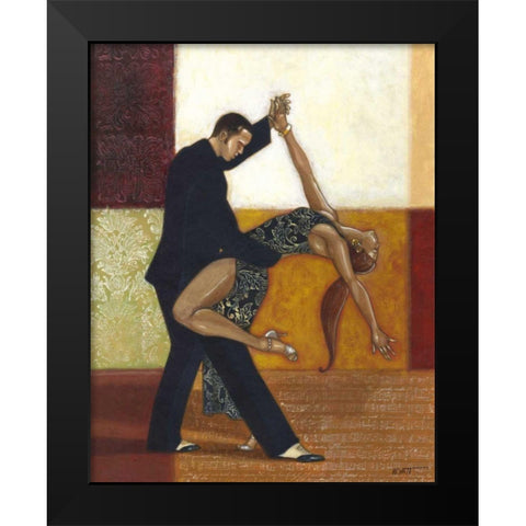 Dance III Black Modern Wood Framed Art Print by Wyatt Jr., Norman