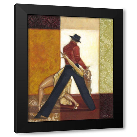 Dance IV Black Modern Wood Framed Art Print by Wyatt Jr., Norman