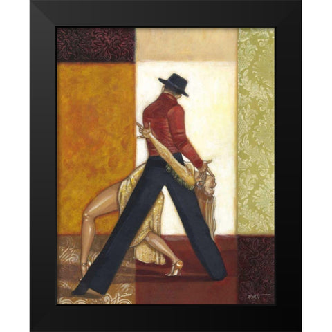 Dance IV Black Modern Wood Framed Art Print by Wyatt Jr., Norman