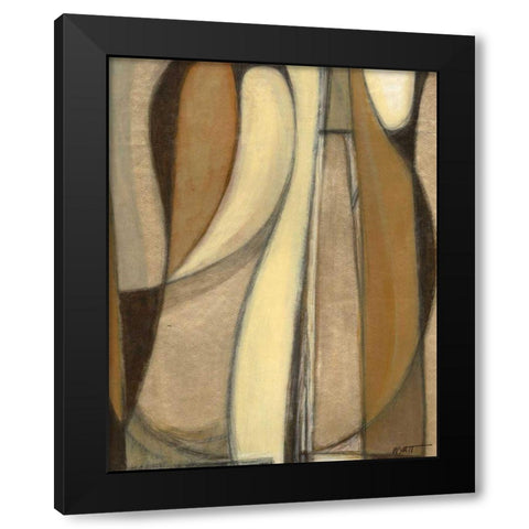 Voyage II Black Modern Wood Framed Art Print with Double Matting by Wyatt Jr., Norman