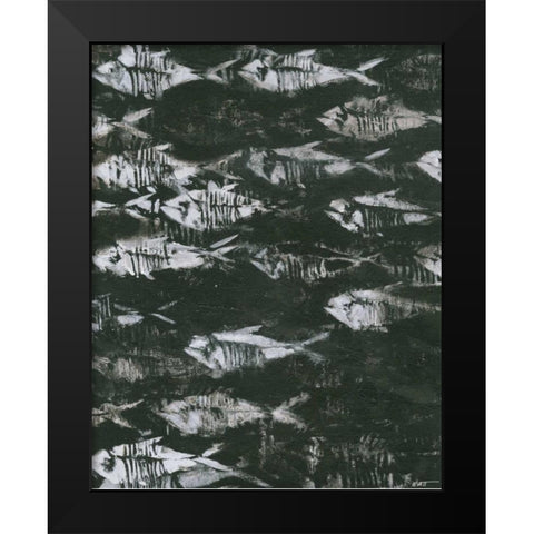 Fossilized I Black Modern Wood Framed Art Print by Wyatt Jr., Norman