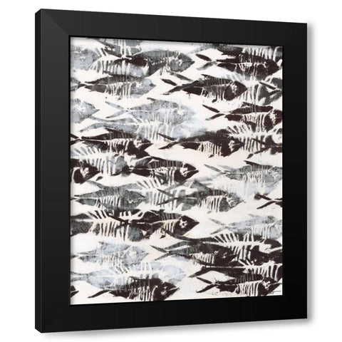 Fossilized II Black Modern Wood Framed Art Print by Wyatt Jr., Norman