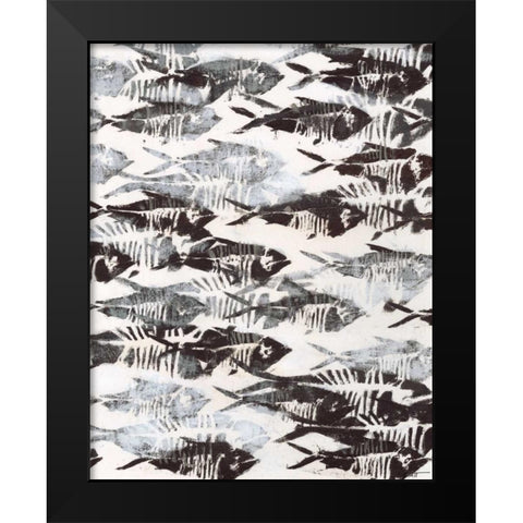 Fossilized II Black Modern Wood Framed Art Print by Wyatt Jr., Norman