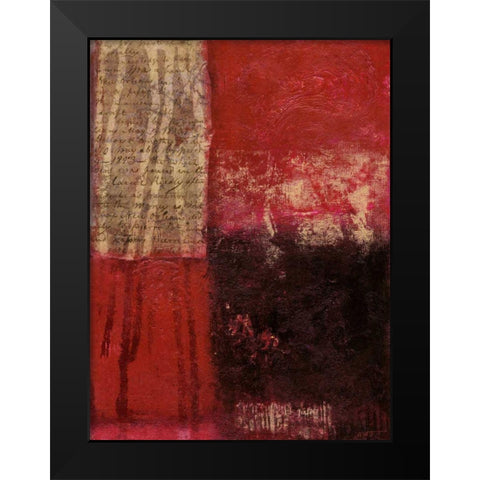 Core I Black Modern Wood Framed Art Print by Wyatt Jr., Norman