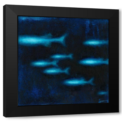 School II Black Modern Wood Framed Art Print by Wyatt Jr., Norman