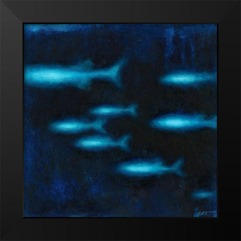 School II Black Modern Wood Framed Art Print by Wyatt Jr., Norman