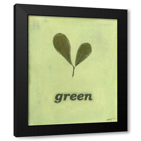 Going Green III Black Modern Wood Framed Art Print with Double Matting by Wyatt Jr., Norman