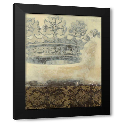 Regal Crown I Black Modern Wood Framed Art Print with Double Matting by Wyatt Jr., Norman
