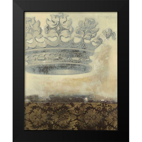 Regal Crown I Black Modern Wood Framed Art Print by Wyatt Jr., Norman