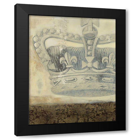 Regal Crown II Black Modern Wood Framed Art Print by Wyatt Jr., Norman