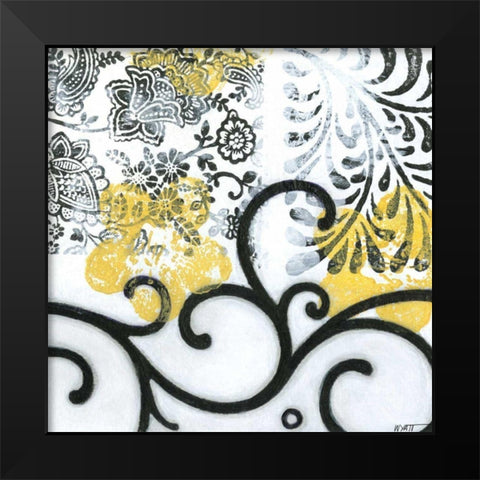 Opulence IV Black Modern Wood Framed Art Print by Wyatt Jr., Norman