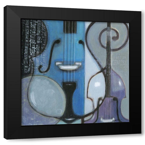 Cool Jazz II Black Modern Wood Framed Art Print by Wyatt Jr., Norman
