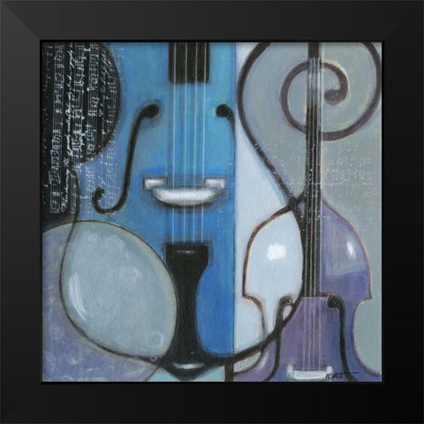 Cool Jazz II Black Modern Wood Framed Art Print by Wyatt Jr., Norman